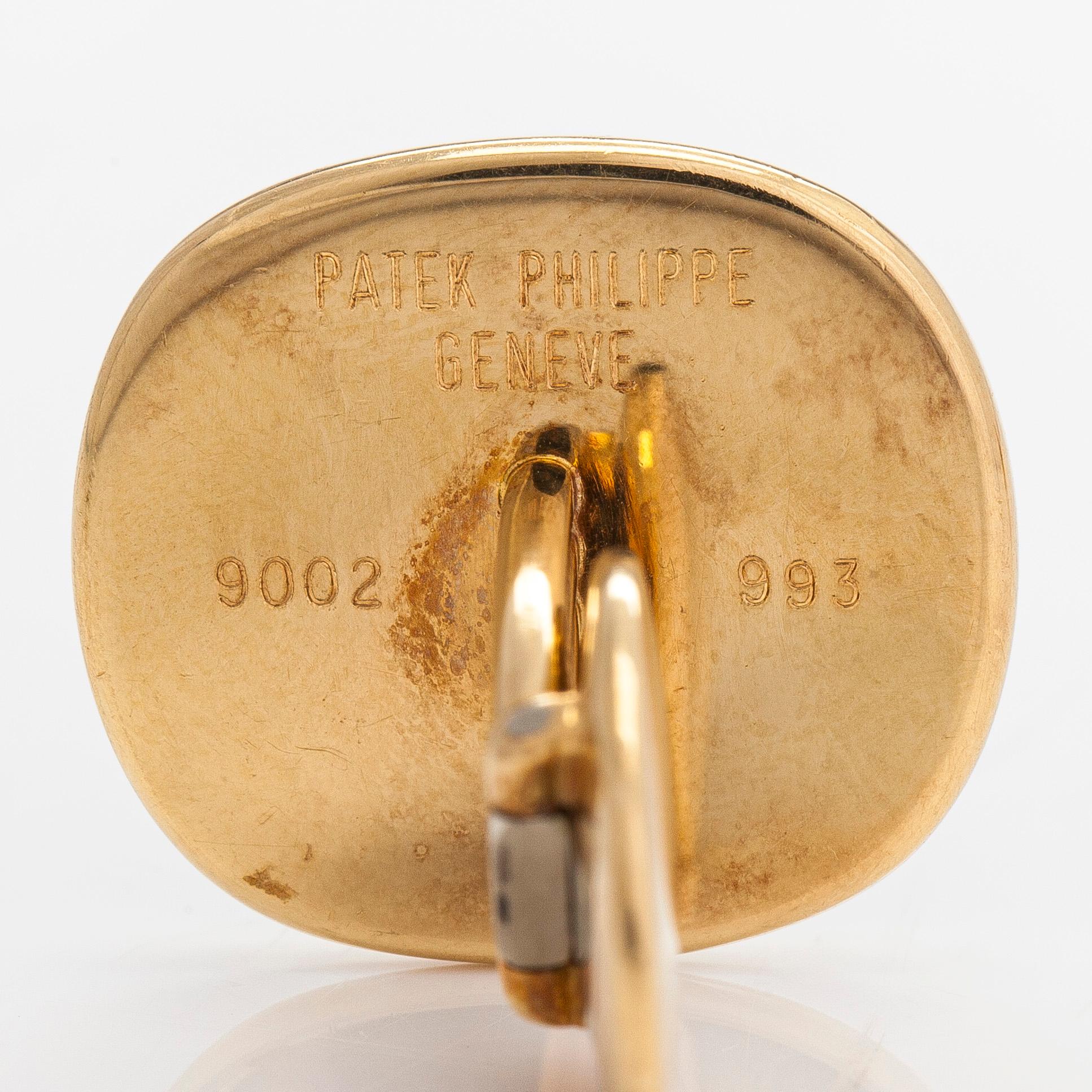 Patek Philippe, kalvosinnapit, "Ellipse", 18K kultaa.