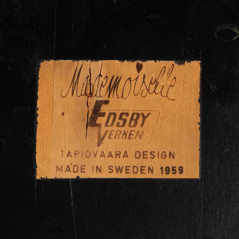ILMARI TAPIOVAARA, A 'Mademoiselle' chair, Edbyverken 1959. Signed.