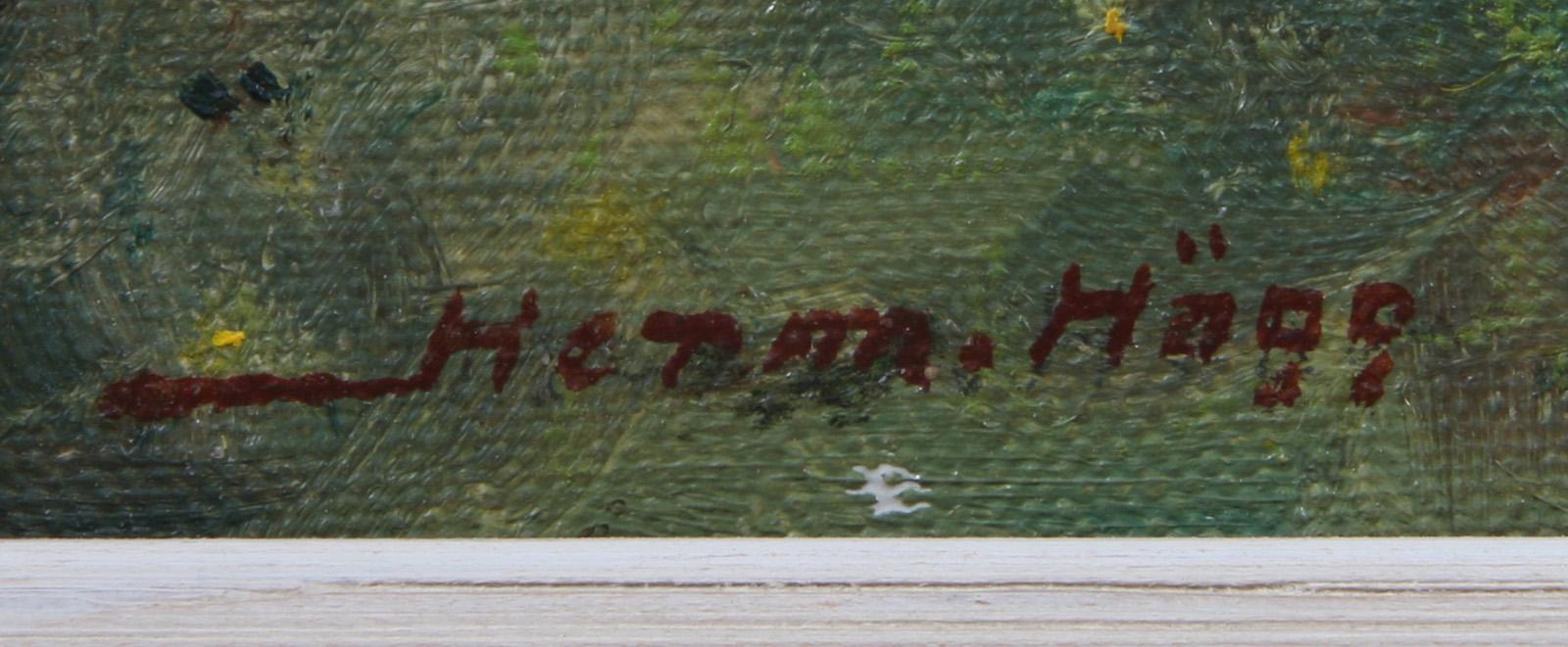 HERMAN HÄGG, olja på pannå, sign o dat 1959.