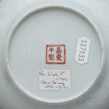 SKÅLFAT, 5st, porslin, Kina, 1800-tal.