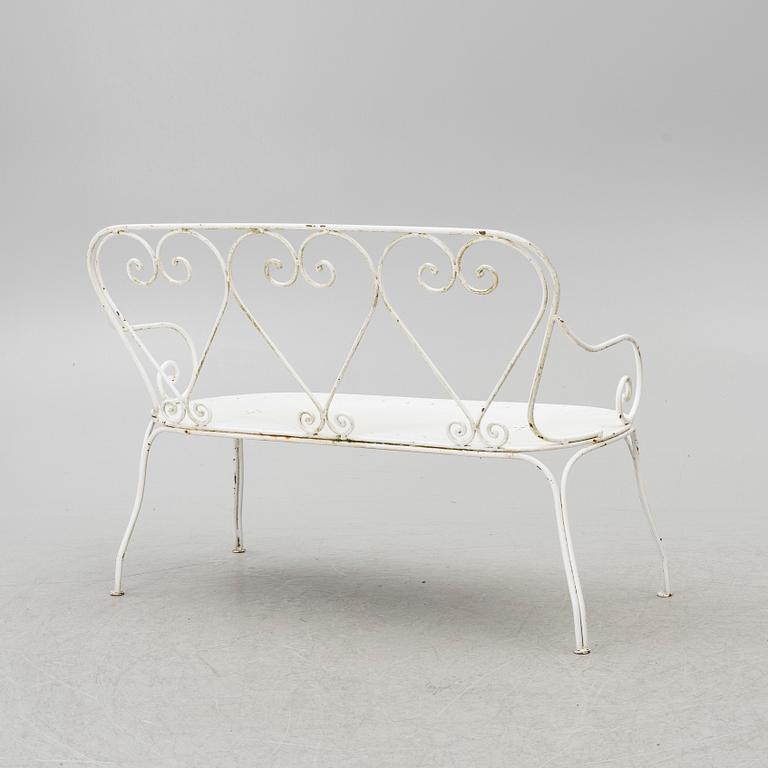 Trädgårdsmöbel, 4 delar, 1900-talets mitt.
