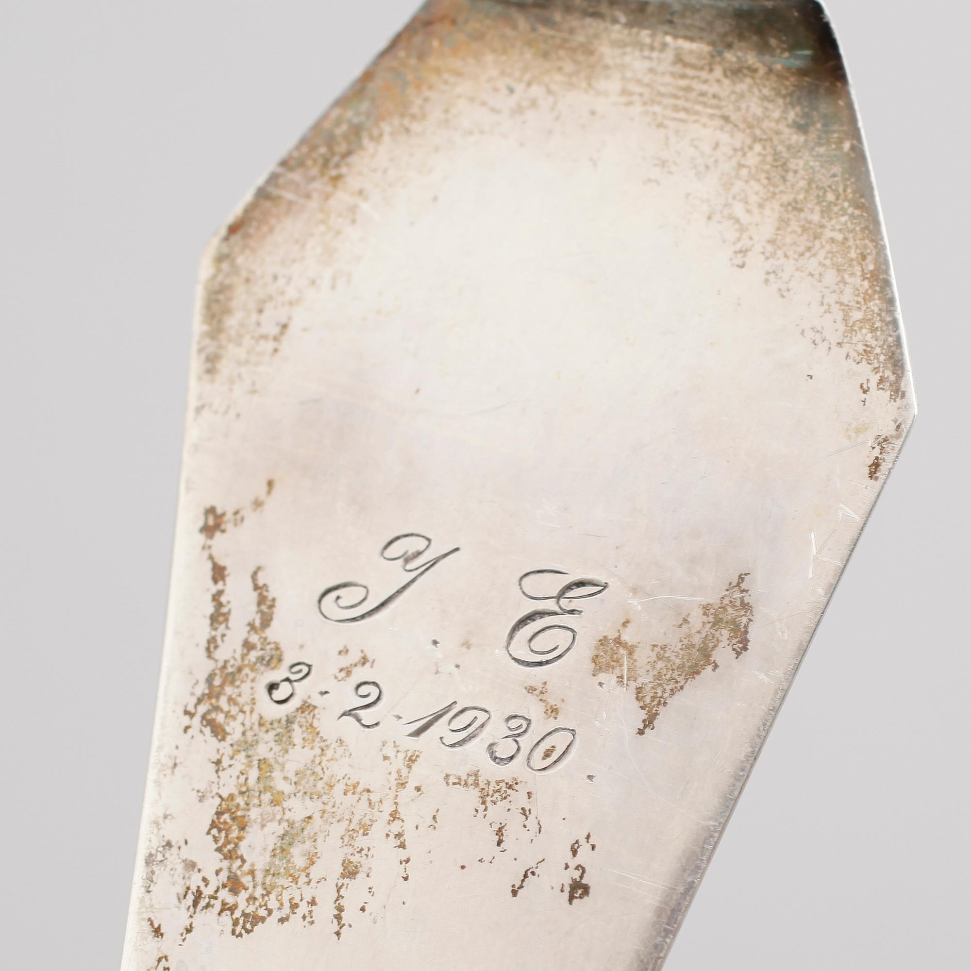 SOPPSLEV, silver, 1927, Danmark. Vikt ca 209 gram.