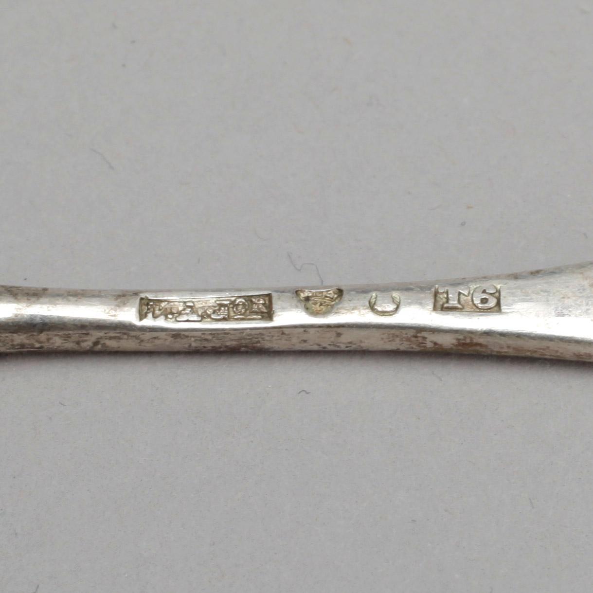 PARTI SILVER, 12 delar, bland annat Borgila, 1936. Vikt ca 370g.