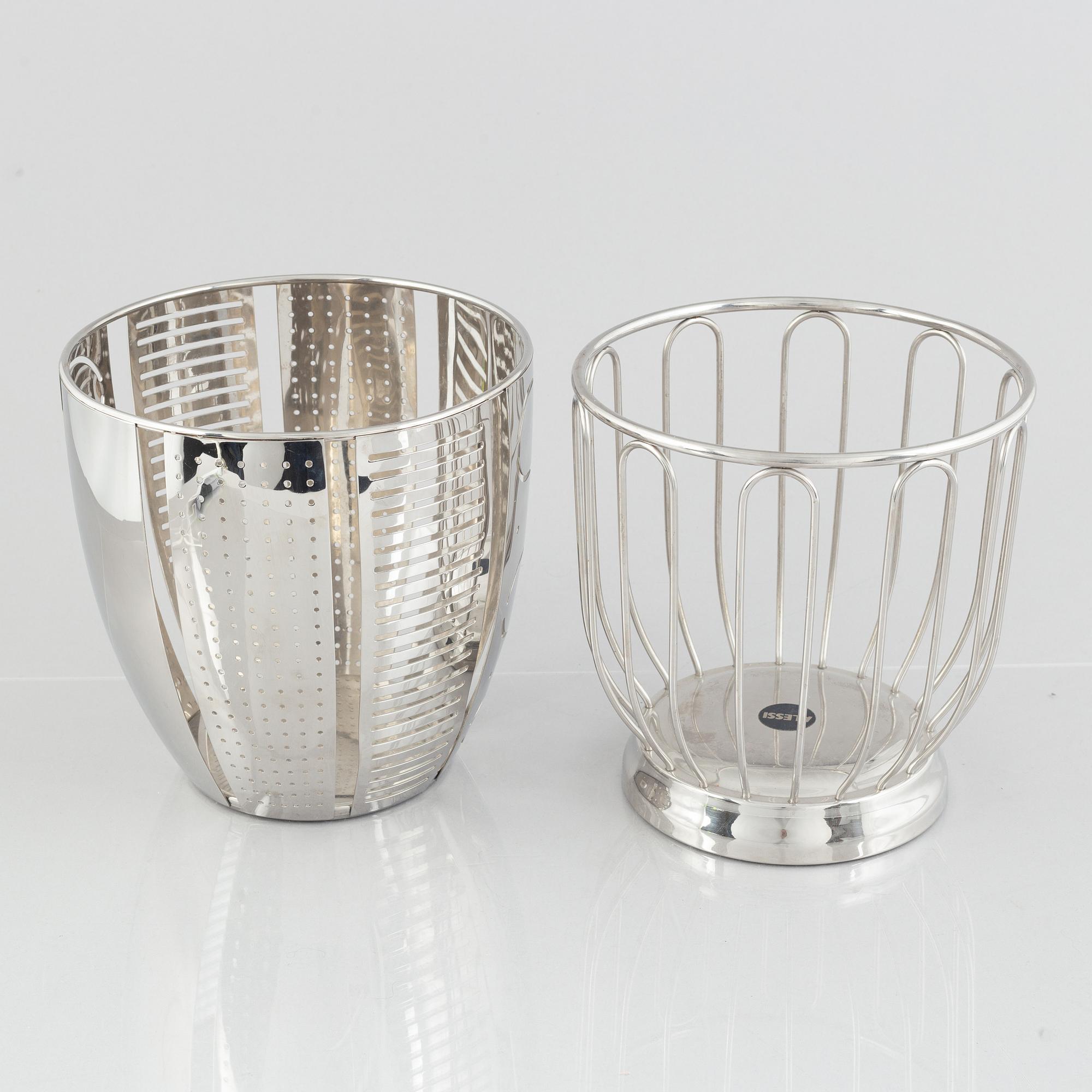 Eight pieces of Alessi homeware.