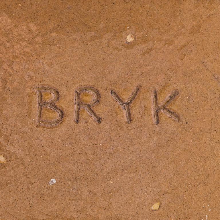 Rut Bryk, skål, stengods, signerad BRYK.
