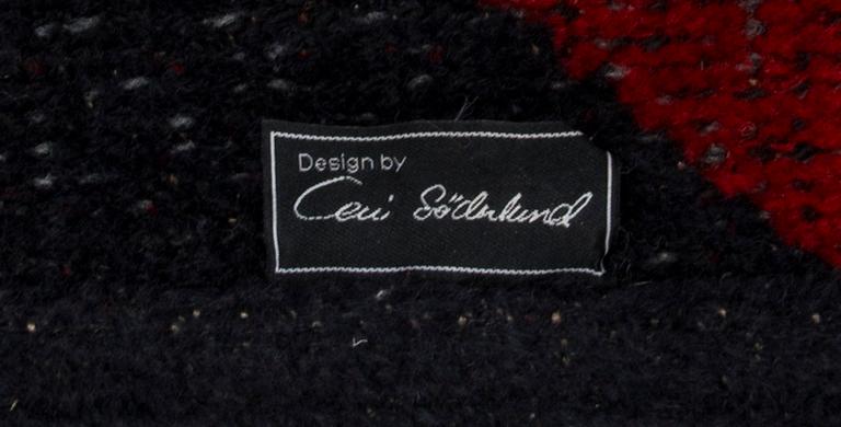 Ceci Söderlund,a carpet, Design by Ceci Söderlund. Circa 209 x 180 cm.