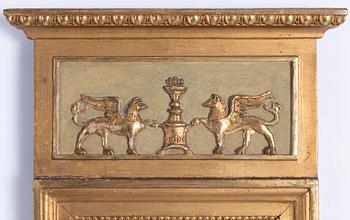 A Gustavian mirror, circa 1800.