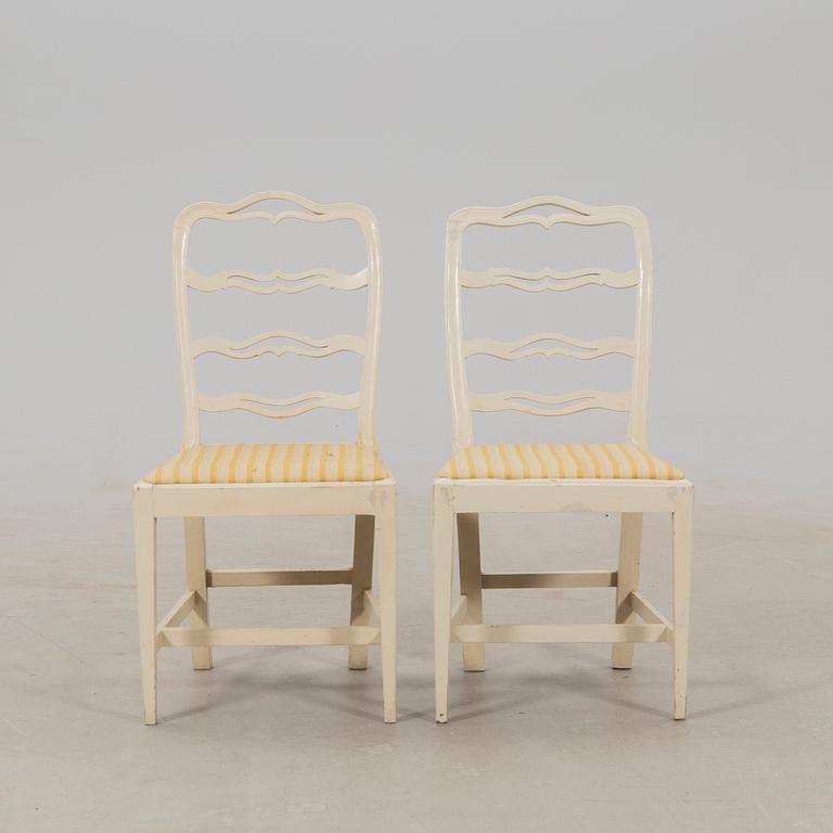 Chairs, six pieces, first half of the 19th century.