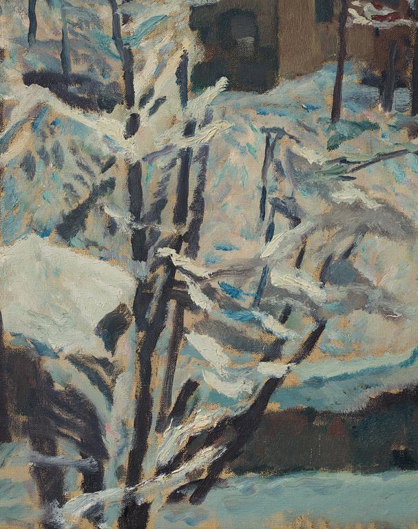 Leo Putz, "Stadtgarten im Schnee".