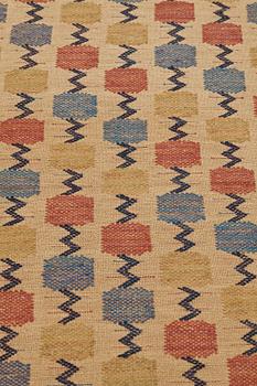 Märta Måås-Fjetterström, A TEXTILE, "Skaftblomman", flat weave, ca 192 x 76 cm, signed MMF.