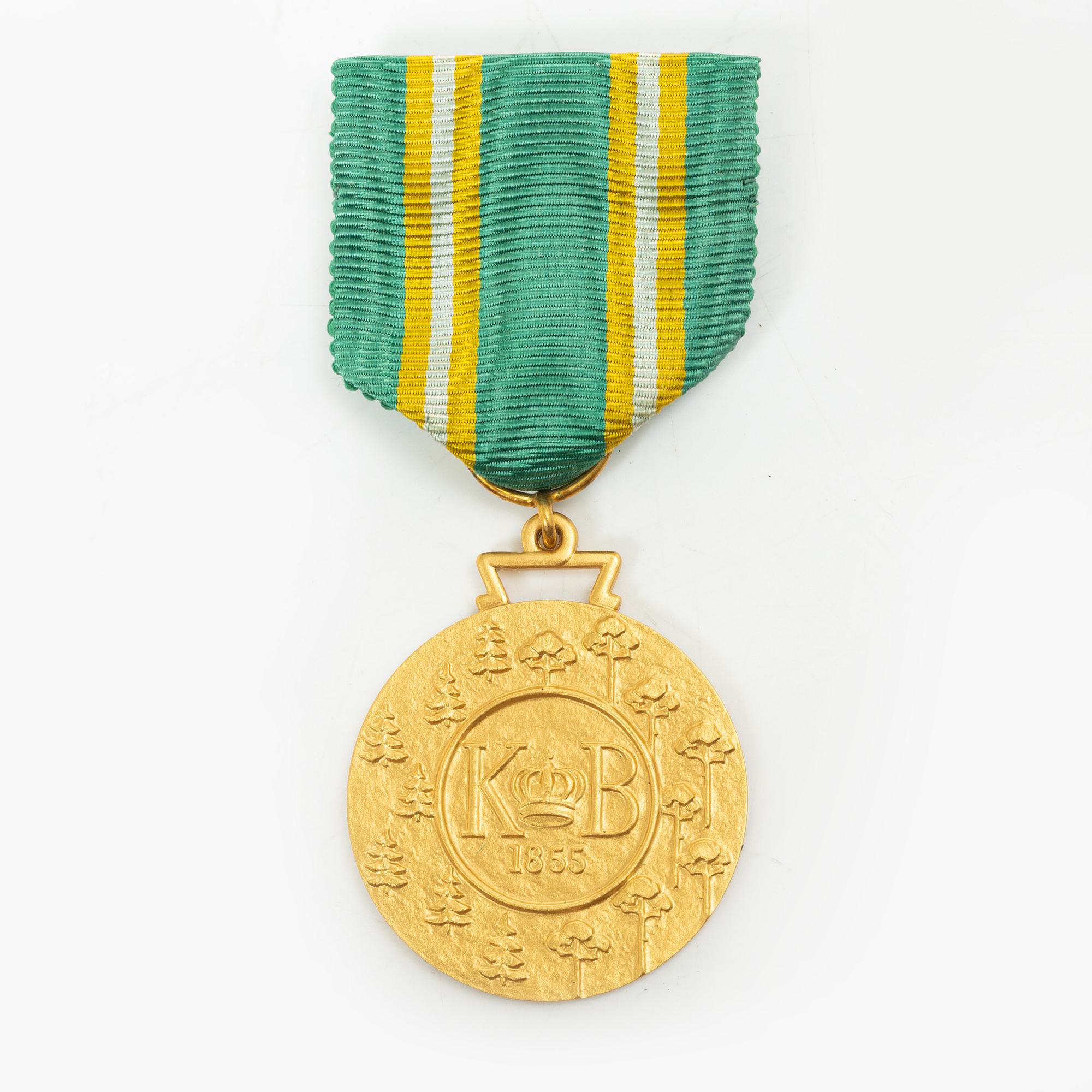 Medalj, 18K guld, Sporrong, Stockholm, 1958.