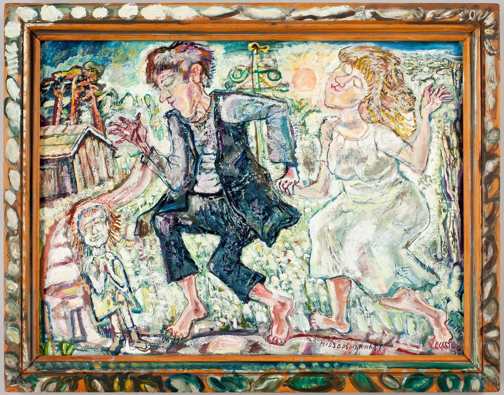 OLLE NORDBERG, olja på duk, sign o dat -77.