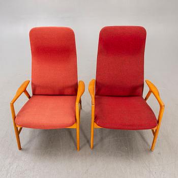 Alf Svensson, armchairs,
a pair, "Contour-Set 327", Bra Bohag, Ljungs Industrier AB.