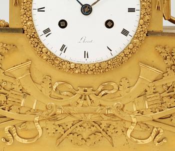 A French Empire early 19th century mantel clock.