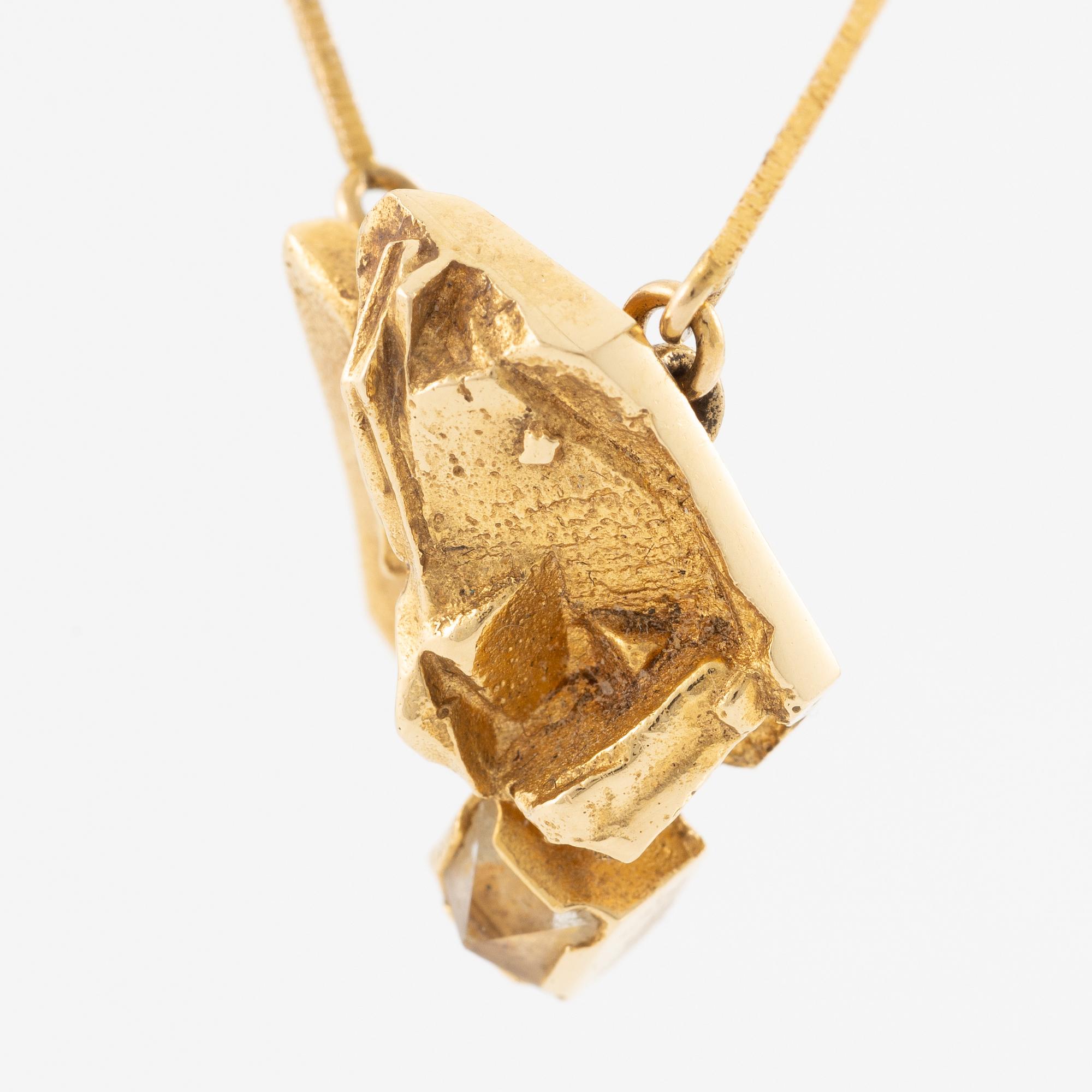 Björn Weckström, necklace, "Lompolo", 18K gold.