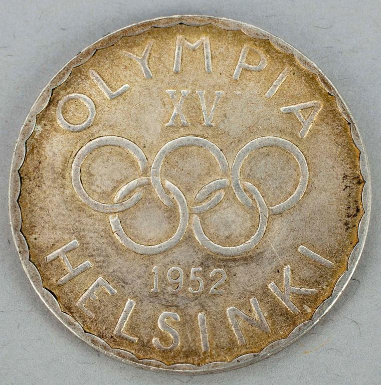 MINNESMYNT, silver, 500 mark Finland 1952.