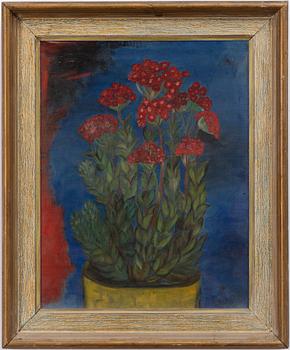 Anna Berg, "Sedum mot blå fond".