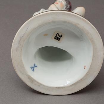 FIGURIN, Meissen, 1900-tal, porslin.