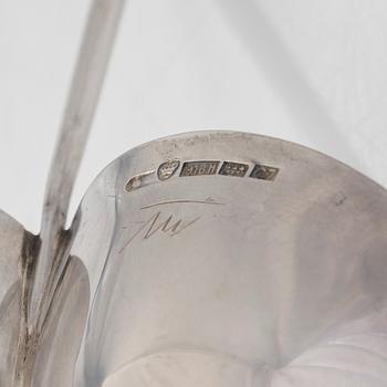 Tapio Wirkkala, a silver bowl and candlestick, Kultakeskus, Hämeenlinna 1956, and Hopeatehdas Helsinki 1952.