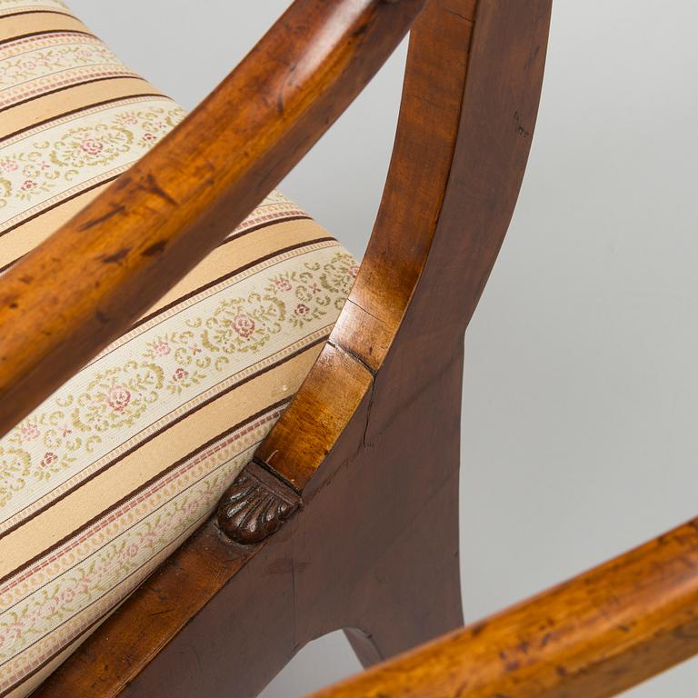 Nojatuolipari, Biedermeier, 1820-40-luku.