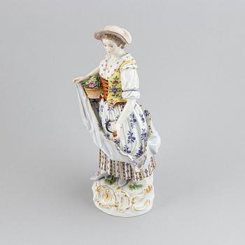 Figurin, porslin. Meissen, 1800-talets slut.