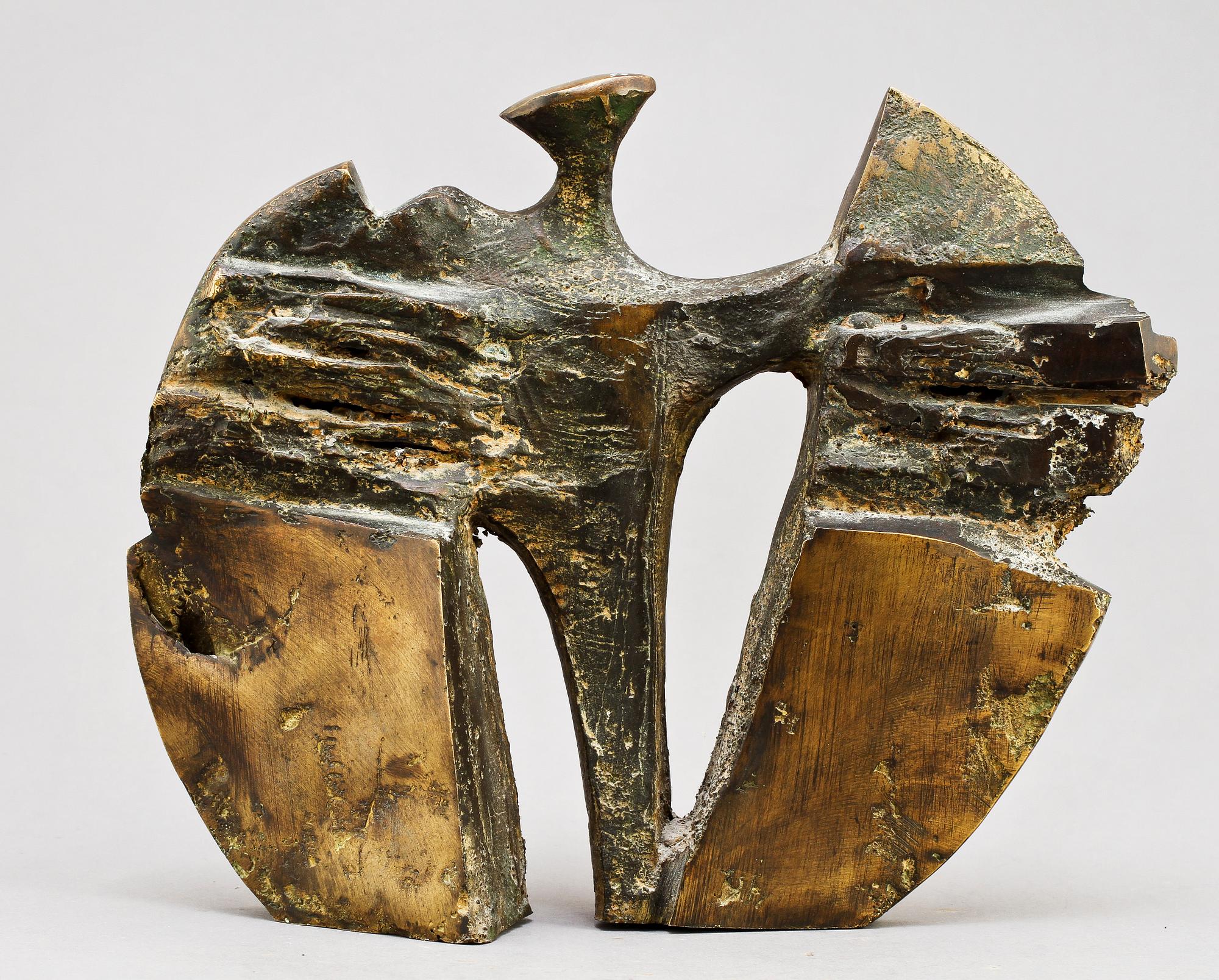 SKULPTUR, brons, Stoicho Nikiforov, osign, 1900-tal.