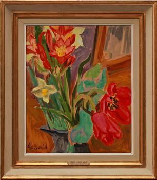 ISAAC GRÜNEWALD, olja på pannå, sign.