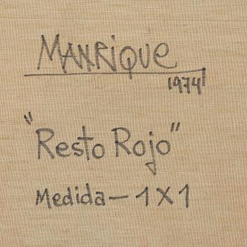 Cesár Manrique, "Resto rojo".