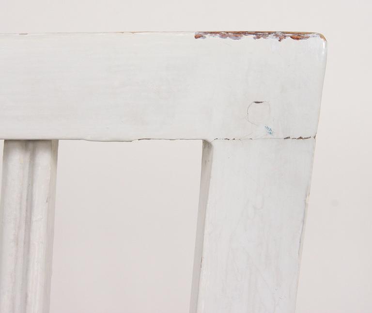 STOLAR, 4 st, gustavianska, provinsarbete, 1700-/1800-tal.