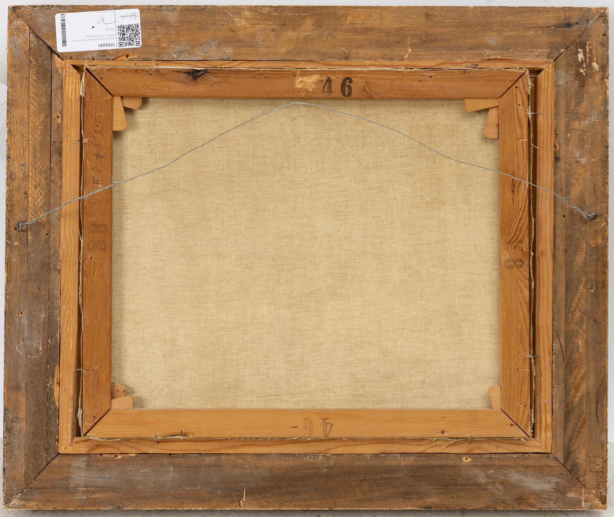 Mosse Stoopendaal, Hare i vinterlandskap.