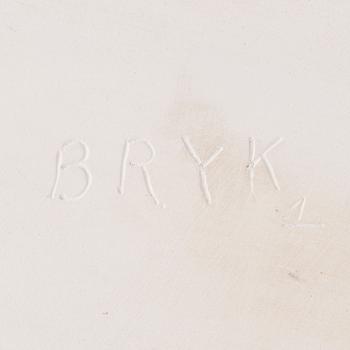 Rut Bryk, A stoneware relief signed Bryk.