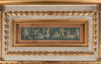 SPEGEL, sengustaviansk, omkring år 1800.