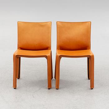 Mario Bellini, stolar, 8 st, modell "412 CAB", Cassina, Italien.