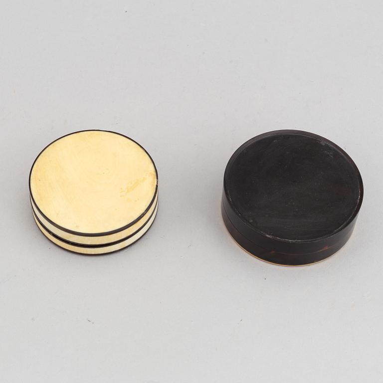 Two early 19th century boxes.