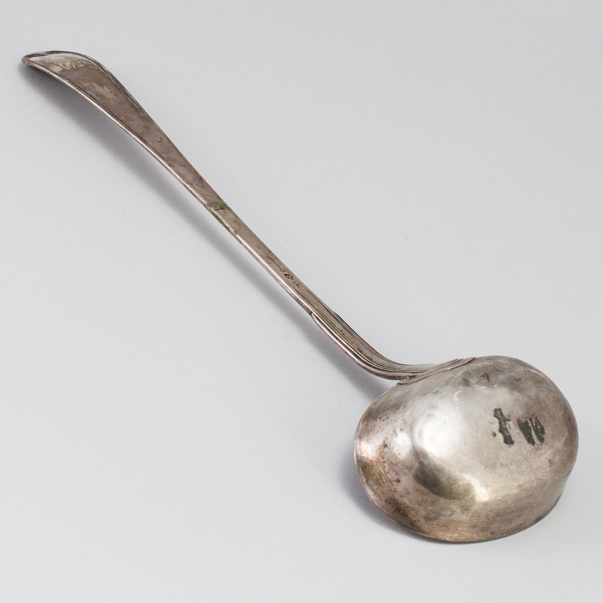 PEHR ZETHELIUS, a silver soup spoon, Stockholm 1803. W 280 g.