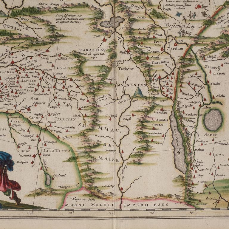 Karta  Tartaria sive magni 1630-tal.