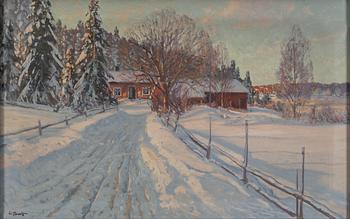 CARL BRANDT, olja på duk, signerad.