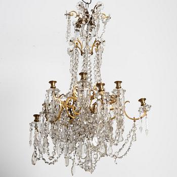 Ljuskrona, omkring år 1900. Oscariansk.