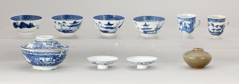 PARTI KINAPORSLIN, 10 delar, Qianlong-Jiaqing, 1700-1800-tal.