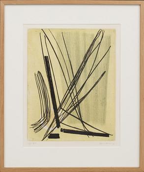 HANS HARTUNG, etching and aquatint, signed and numbered 13/75.