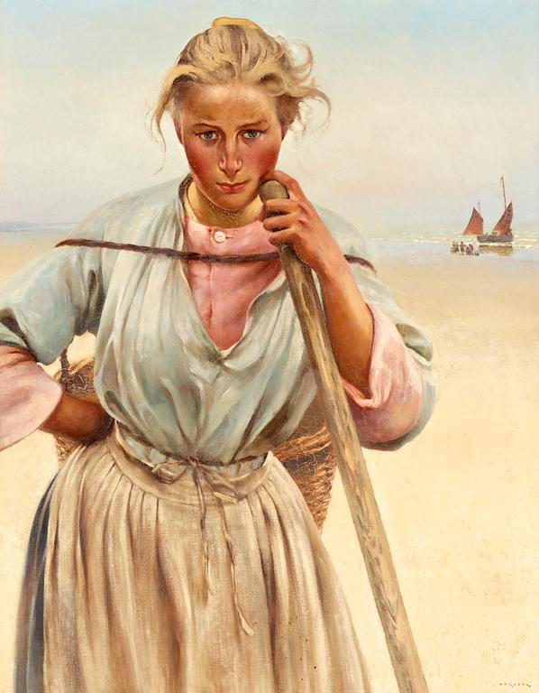 August Hagborg, French fishergirl.