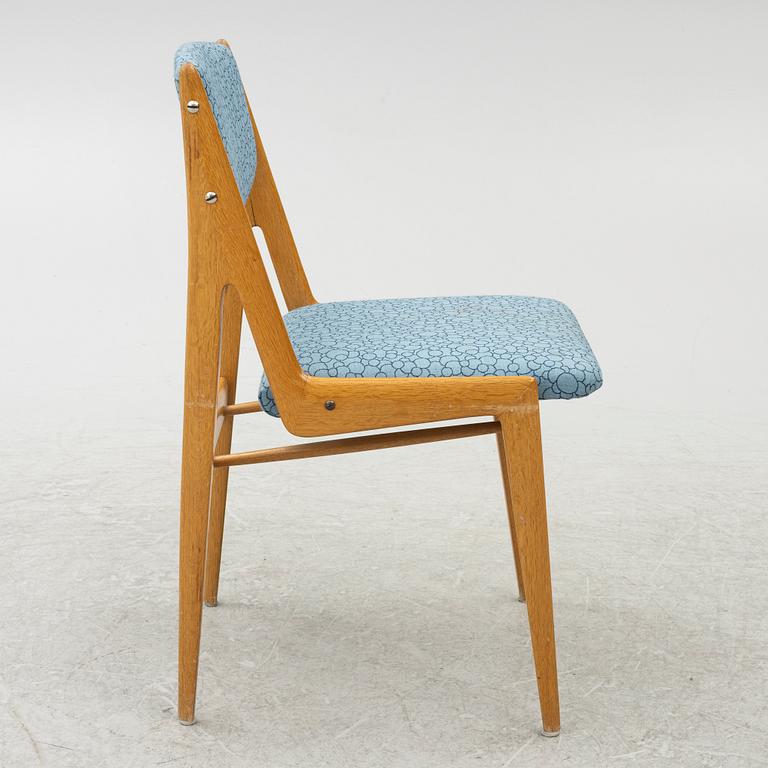 Arne Vodder, & Anton Borg, four 'Ella' chairs, Denmark, 1950's.