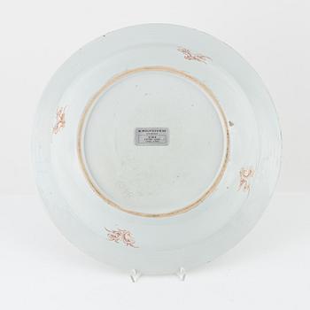 A Chinese famille rose dish, Qing dynasty, Qianlong (1736-95).