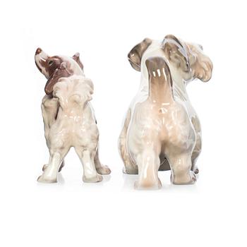 FIGURINER, 2 st, porslin, Dahl Jensen.
