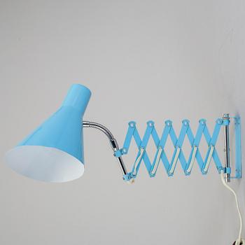 VÄGGLAMPA, 1900-talets andra hälft.