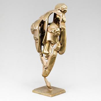 FERNANDEZ ARMAN, FERNANDEZ ARMAN, sculpture in bronze, gold patina, signed Arman and numbered 56/100.