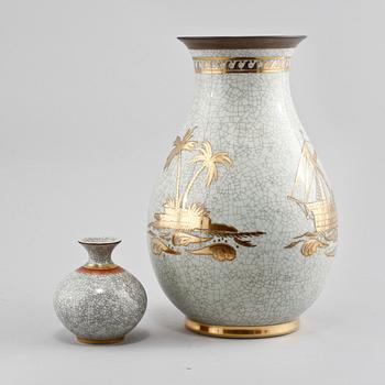 VASER, 2 st, porslin, Royal Copenhagen, 1900-talets andra hälft.