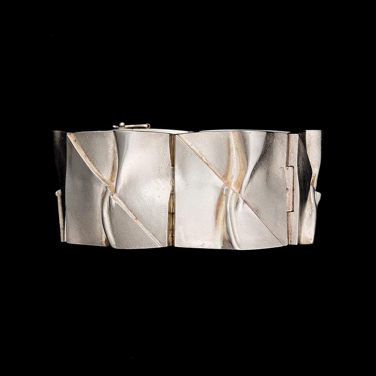 BJÖRN WECKSTRÖM, armband "Månbro" , silver. Lapponia 1970.