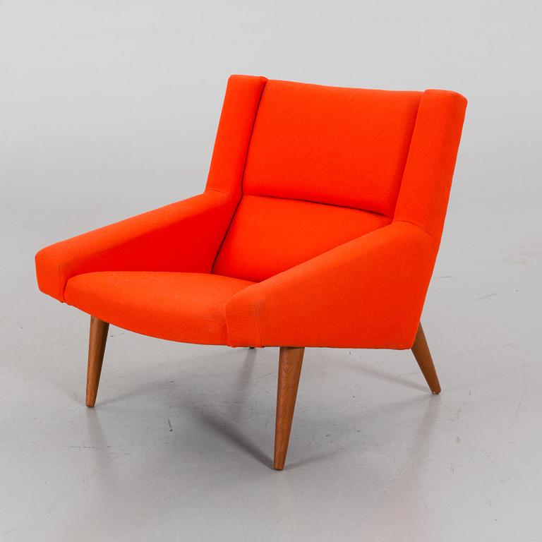 An Illum Wikkelsö lounge chair mdoel 50 Denmark 1950's.