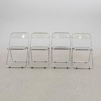 Giancarlo Piretti, Folding chairs 4 pcs, "Plia", Castelli, designed in 1967.